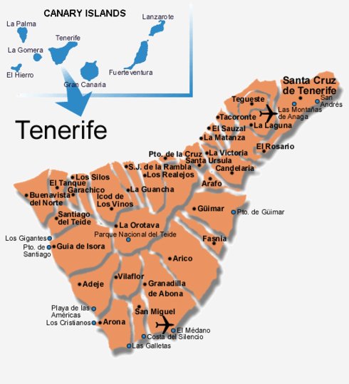 Municipalities in Tenerife