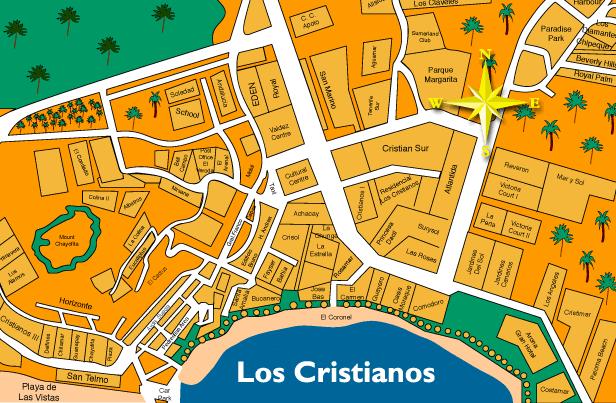 Cristianos Map